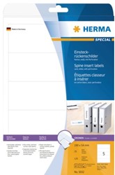 Étiquettes dorsales à insérer pour imprimantes