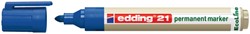 Marqueur edding 21 EcoLine ogive 1,5-3mm bleu 1 Stuk