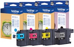 Cartouche d’encre Brother LC-127XLVALBP noir+3 couleurs 4 Stuk