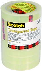 Ruban adhésif Scotch 550 66mx19mm transparent 8 rouleaux 8 Rol