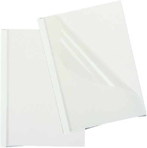 Chemise thermique GBC A4 10mm transparent/blanc 100 pièces 100 Stuk-2