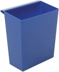 Bac pour corbeille carrée et conique bleu 1 Stuk