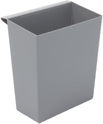 Bac pour corbeille carrée et conique gris 1 Stuk