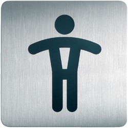 Pictogramme Durable 4954 Toilettes hommes carré 150mm 1 Stuk