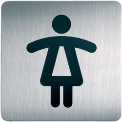 Pictogramme Durable 4956 Toilettes femmes carré 150mm 1 Stuk