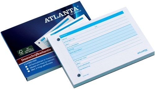 Carnet de quittances Djois Atlanta A6 50x2 feuilles 1 Stuk
