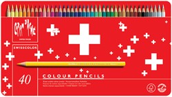 Crayon de couleur Caran d’Ache Swisscolor Aquarel 40 pièces assorti 40 Stuk