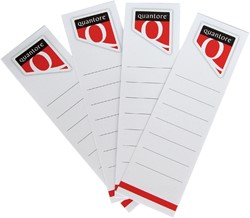 Etiquette dorsale Quantore Large 56x190mm à insérer blanc 10 pièces 10 Stuk
