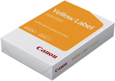 Kopieerpapier Yellow Label Standaard A4 80gr wit 500 Vel