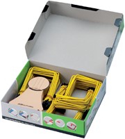 Relieur d'archives JalemaClip Pli-Fix jaune 100 pièces 100 Stuk-2