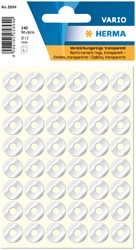 Oeillets de renforcement HERMA 5894 12mm 240 pièces 5 Vel