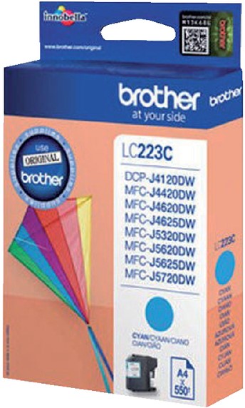 Cartouche d'encre Brother LC-223C bleu 1 Stuk bij Bonnet Office Supplies