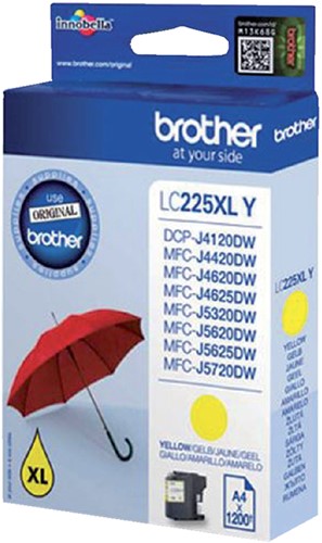 Cartouche d’encre Brother LC-225XLY jaune 1 Stuk