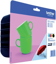Cartouche d’encre Brother LC-227XLVALP noir+3 couleurs 4 Stuk