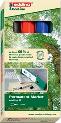 Viltstift edding Eco rond 1.5-3mm assorti21 4 Stuk