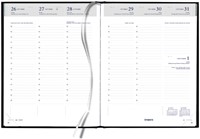 Agenda 2027 Quantore A5 7 jours/2 pages 4 langues noir 1 Stuk-2