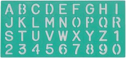 Trace-lettres Linex 30mm majuscules, minuscules et chiffres 1 Stuk