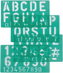 Trace-lettres Linex 50mm majuscules, minuscules et chiffres 1 Stuk