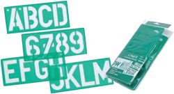 Trace-lettres Linex 100mm majuscules, minuscules et chiffres 1 Stuk