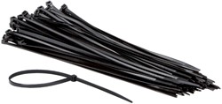 Kabelbinders IEZZY nylon 4.8x300mm D 81mm zwart 100 Stuk