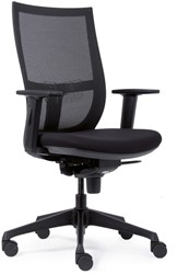 Bureaustoel Euroseats curve 001 zwart 1 Stuk