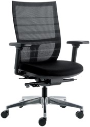 Bureaustoel Euroseats Curve deluxe 001 zwart 1 Stuk