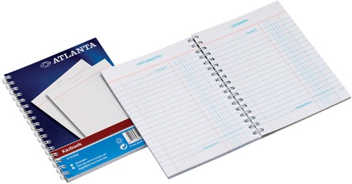 Livre de caisse Djois Atlanta A5 50x 2 feuilles 2x 1 colonne à spirale 1 Stuk