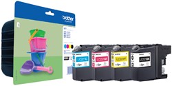 Cartouche d'encre Brother LC-221VALBP noir+3 couleurs 4 Stuk
