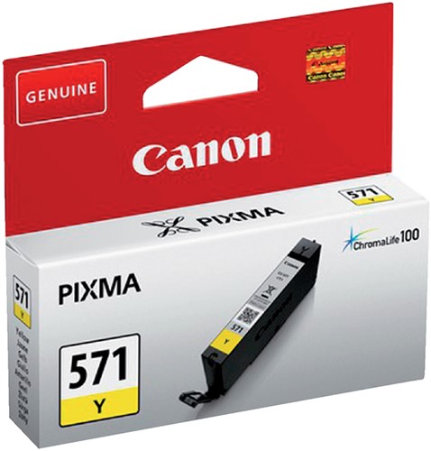 Cartouche d’encre Canon CLI-571 jaune 1 Stuk