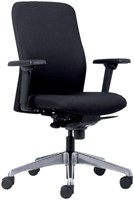 Bureaustoel Euroseats Milano 001 synchroom zwart 1 Stuk