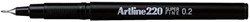 Fineliner Artline 220 rond SF blauw 1 Stuk