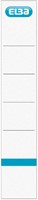 Etiquette dorsale Elba Smal 34x190mm adhésive blanc/bleu 10 pièces 10 Vel