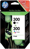 Cartouche d’encre HP CN637EE 300 noir+couleur 2 Stuk