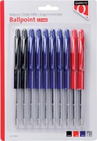 Stylo bille Quantore rétractable assorti 10 pièces 10 Stuk