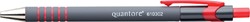 Stylo bille Grip Caoutchouc Quantore rétractable Medium rouge 1 Stuk