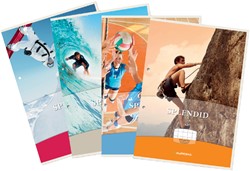 Bloc de cours Aurora A4 carreau 10x10mm 2 perf 200 pages 70g 1 Stuk