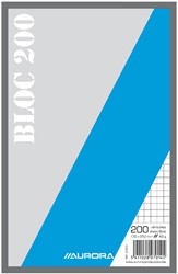 Bloc brouillon Aurora 135x210mm carreau 5x5mm 200 feuilles 45g 1 Stuk