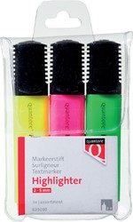 Surligneur Quantore assorti étui 3 couleurs 3 Stuk