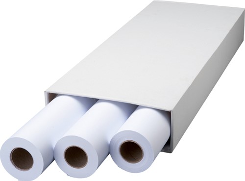 Inkjetpapier Quantore Plot 90gr 914mmx50m CAD/GIS 3 Rol
