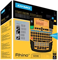 Etiqueteuse Dymo Rhino 4200 Industriel azerty 19mm jaune 1 Stuk-1
