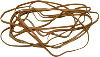 Elastique Standard 24 Rubber Bands 150x1,5mm 50g brun 85 pièces 50 Gram