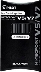 Cartouche d’encre PILOT Begreen Hi-Tecpoint V5/V7 noir set 3 pièces 3 Stuk