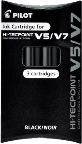 Cartouche d’encre PILOT Begreen Hi-Tecpoint V5/V7 noir set 3 pièces 3 Stuk