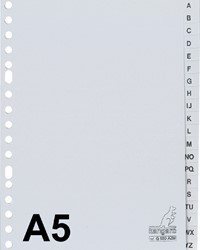 Tabblad Kangaro A5 17r G520AZM alfabet grijs PP 1 Set