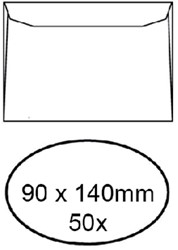 Enveloppe Quantore carte de visite 90x140mm 95g blanc 50 pièces 50 Stuk