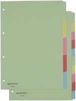 Intercalaire Quantore 4 perforations 5 onglets carton assorti 1 Set-2
