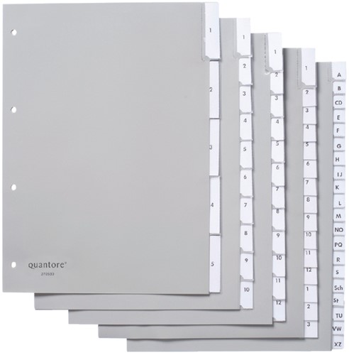 Tabblad Quantore 4rings pp 5delig+venster grijs 1 Set-2
