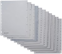 Tabblad Quantore 23rings pp 1-10 grijs 1 Set-2