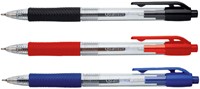 Balpen Quantore rubberen grip drukknop zwart 1 Stuk-3