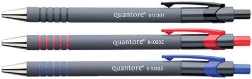 Balpen Quantore grip drukknop blauw 1 Stuk-2